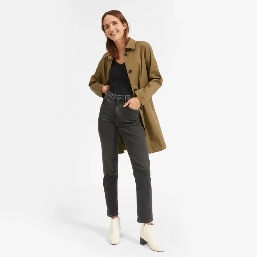 Everlane The Long-Sleeve V-Neck Bodysuit Black Size XS NWOT - Picture 3 of 7